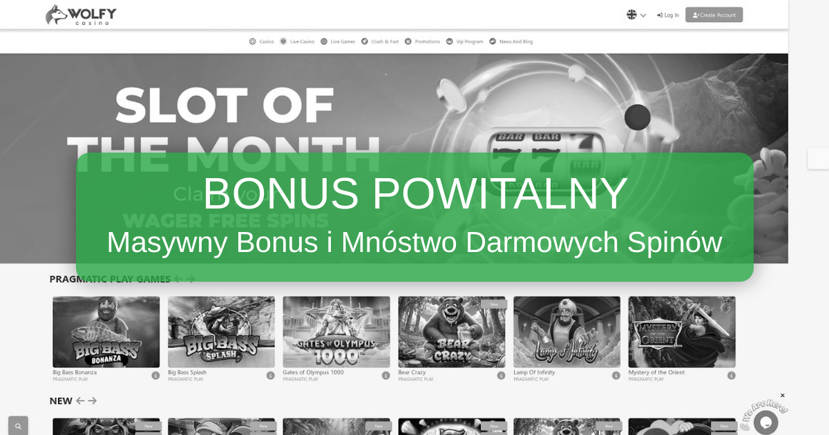 Wolfy Casino welcome bonus